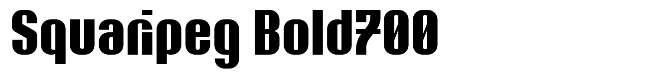Squaripeg Bold700